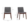 thumbnail image 7 of Moe's Home Collection Deco Dining Chair Grey-Set Of Two, 7 of 7