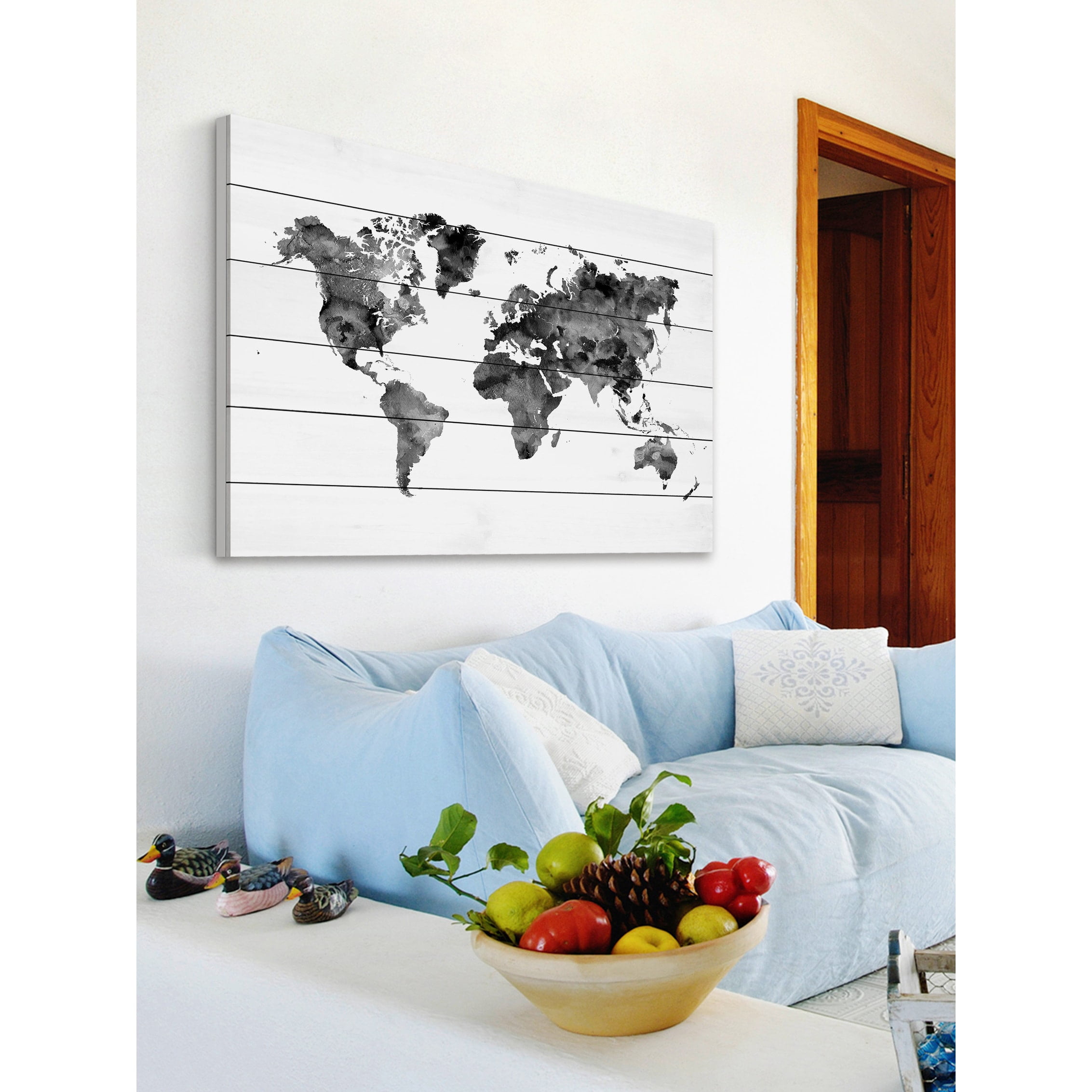 Marmont Hill "Shadow Travels" by Dani Jay Painting Print on White Wood