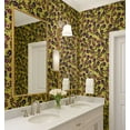 thumbnail image 4 of S4Sassy Peel & Stick Vinyl Wallpaper, Floral Wall Paper Contact Paper Waterproof - Yellow, 25"X240", Textured Finish, Removable Asian Style Covering For Home Decor In Bedrooms & Living Areas, 4 of 5