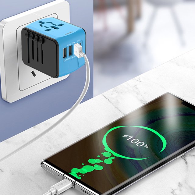 Cargador de pared todo en uno en todo el mundo Cargador de adaptador de corriente portátil para AU UK EU US