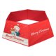 thumbnail image 1 of Christmas Tree Collar Round Design Red Plush 82X64Cm Holiday Decoration Preventing Pet Climbing 1Set, 1 of 5