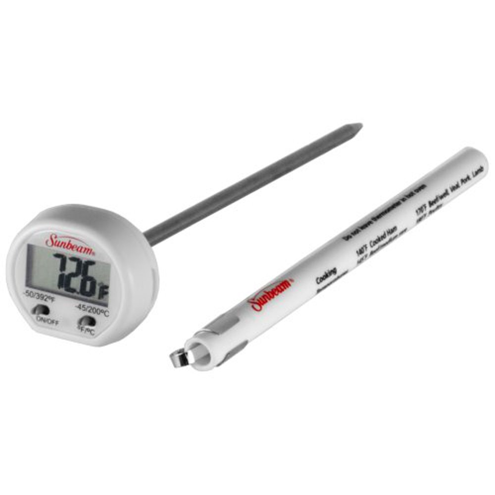 Sunbeam Digital Instant Read Stainless Steel Thermometer 61016