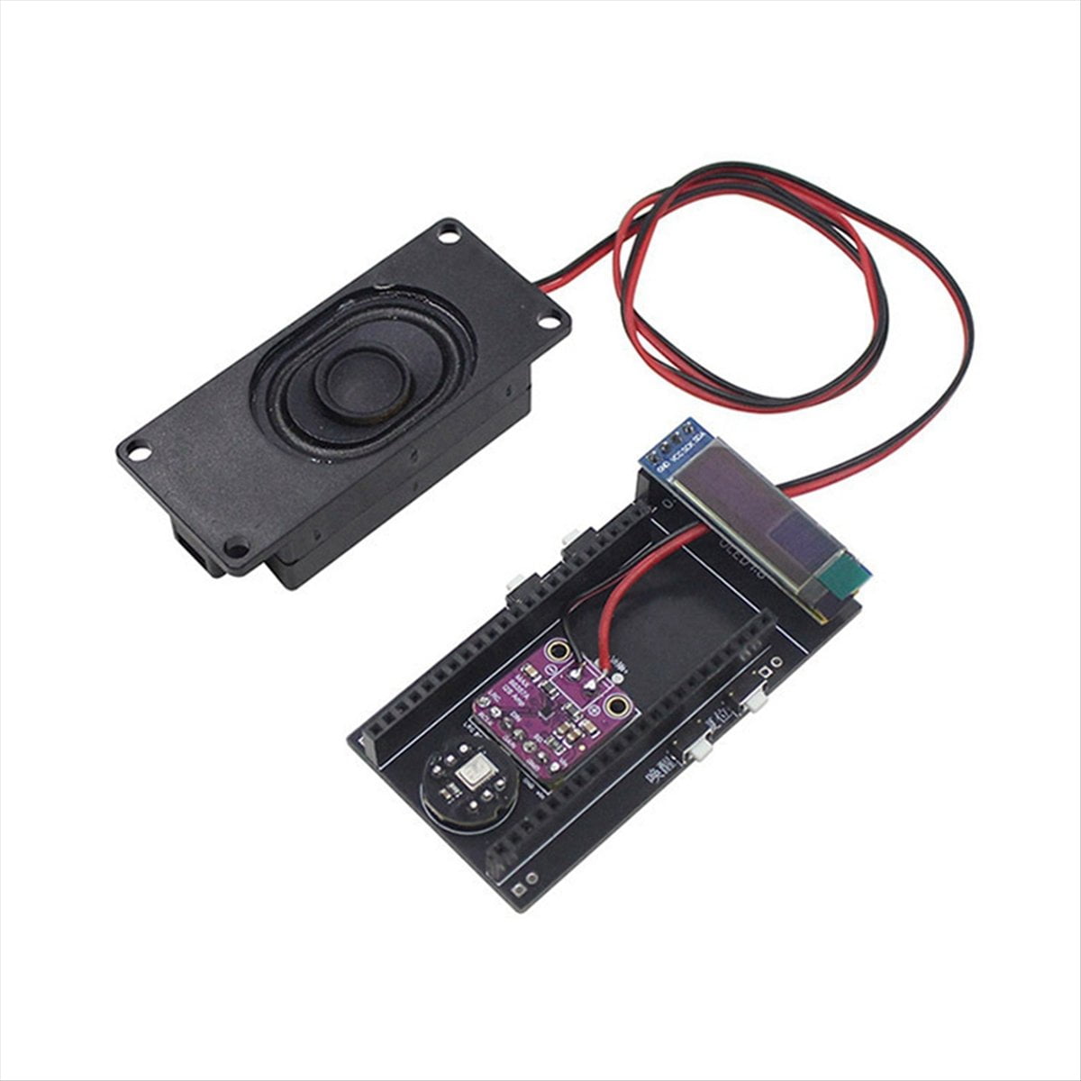 Breadboard 0.91 Inch Kit for Xiaozhi AI Voice Chatbot Kit for Learning and Puzzle Development,1 x Breadboard 0.91 inch Kit(without motherboard)