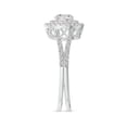 thumbnail image 3 of ANGARA Natural 0.47 Ct. Diamond Halo Engagement Ring in 14K White Gold for Women (Ring Size: 3.5), 3 of 9