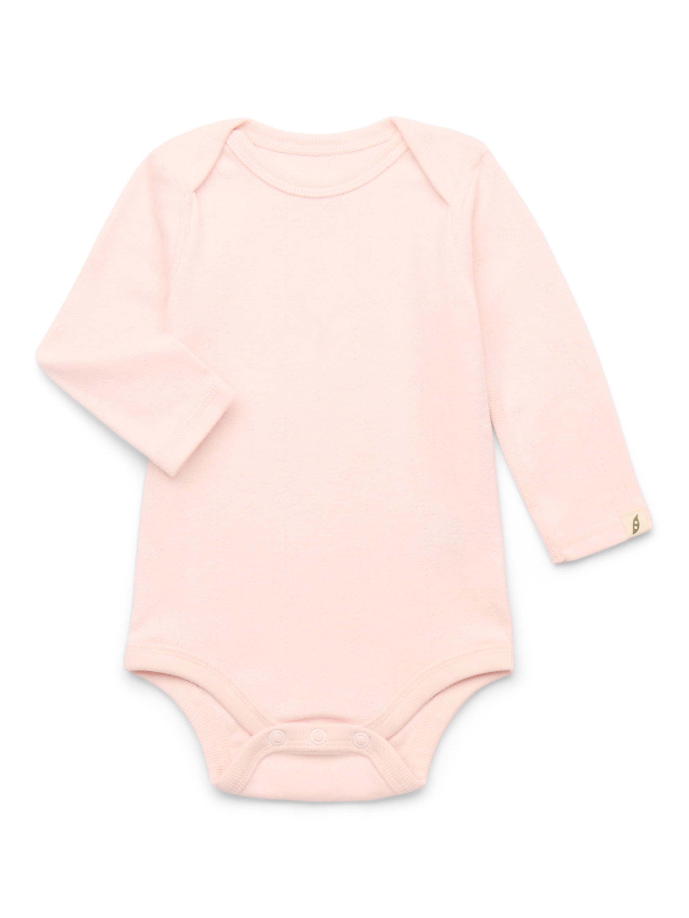 easy-peasy Baby Girls 5-Piece Organic Cotton Pajama Set – Sleeper, Bodysuit, Footed Pants, Hat & Blanket, Sizes 0M–9M