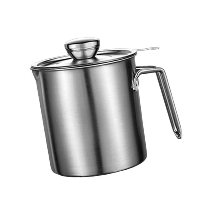 Accesorio de cocina para colador de aceite. Recipiente para almacenar aceite robusto y multifuncional. S