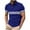 Blue, variant on DDAPJ pyju Men's Quick Dry Polos Shirts Short Sleeve Striped Casual Summer Collared T Shirt Slim Fit Stretch Golf Shirts Black XXXL