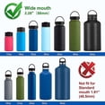 thumbnail image 4 of Straw Lid and Chug Cap For Sport Wide Mouth Bottle, To T Replacement Flip O F4O4, 4 of 9
