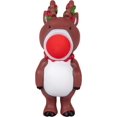 thumbnail image 4 of Hog Wild Reindeer Ball Popper Toy - Includes 4 Soft Foam Balls - Squeeze to Pop Air Powered Balls Up to 20 Feet - Indoor/Outdoor Play - Easter Basket Gift for Kids, Girls, Boys, 4 of 5