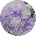 thumbnail image 2 of Addison Rugs Mayfield Washable Transitional Watercolors Purple Round Rug, 8' x 8', 2 of 5