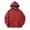 Red, variant on Mens Fleece-Lined Pullover Hoodie Sweatshirts Warm Quarter Zip Thicken Outwear Oversize with Pockets for Hiking