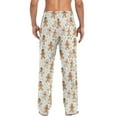 thumbnail image 2 of Gingerbread Cute Men's Pajama Pants with Pocket Lounge Pants Pajama Sleep Pant Pj Comfortable, 2 of 7