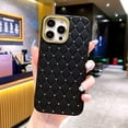 thumbnail image 1 of Anillo de diamantes con purpurina de metal adecuado para iPhone 15, Promax, funda de teléfono Apple 13 de alta gama con sensación anticaídas, 1 of 6