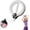 White, variant on Infinity Hoop for Arms and Shoulder Exercise Equipment, Arm Training Device with Digital Activity Tracker, Hand Crank Forearm Trainer for Upper Body Muscle Sculpting