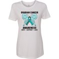 thumbnail image 3 of Inktastic Ovarian Cancer Awareness Hope Support and Love Women's T-Shirt, 3 of 5