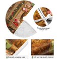 thumbnail image 2 of FMSHPON New Year Xmas Interior Fireplace Xmas Christmas Tree Skirt Stand Mat for Holiday Party Decoration Indoor Outdoor 36 inches, 2 of 6