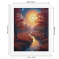 thumbnail image 2 of Paint By Numbers Kit for Adults Beginner - DIY Sunlit Autumn Stream Fantasy Scene Canvas Painting Kits for Adults, Frameless Paint By Number for Adults for Home Wall Decor 16x20 Inch, 2 of 7