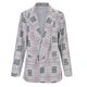 thumbnail image 3 of Gibobby Blazer mujer casual Traje de Trabajo Informal de Manga Larga para Oficina Blazer De Color Liso Negocio Ajustado(Negro,G), 3 of 5