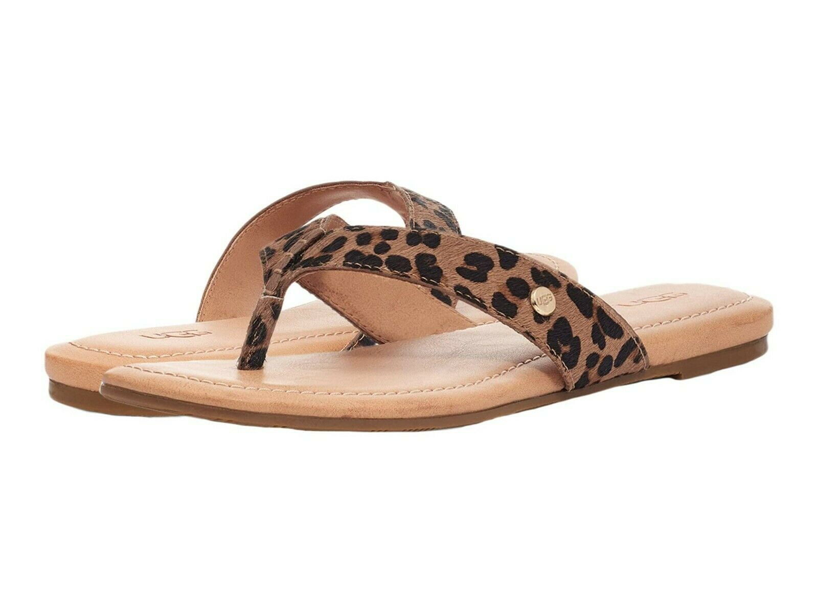 Shoes Sandals Flip-Flop Sandals Linea Scarpa Flip-Flop Sandals cream-black leopard pattern casual look 