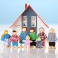 thumbnail image 2 of Set de jazzera de madera con forma de casa de muñecas para niñas y niños pequeños, 2 of 7