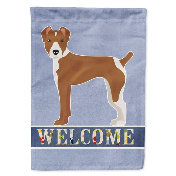 Rat Terrier Welcome Garden Flag
