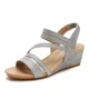 thumbnail image 5 of XIHAHA nuevas sandalias de mujer, sandalias de cuña a la moda, zapatos de mujer con punta abierta de viento nacional, sandalias de plataforma, zapatillas de deporte para chica, 5 of 5