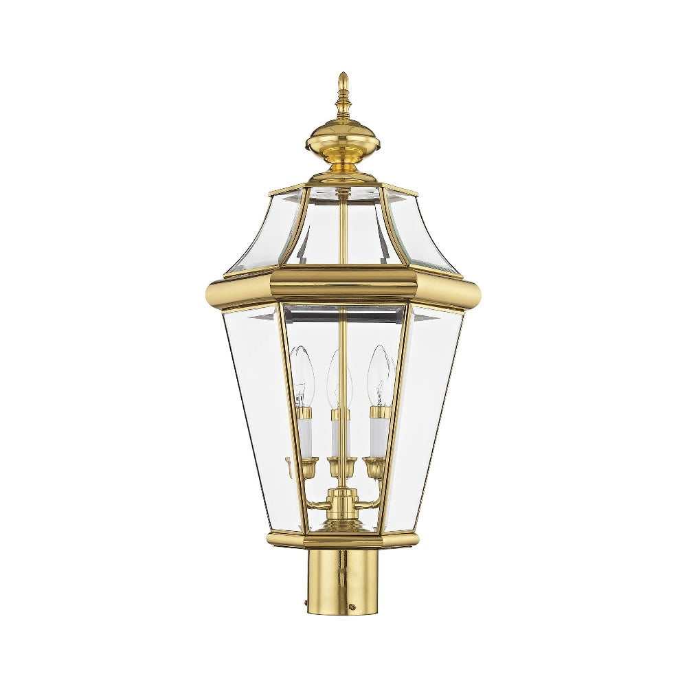 Livex Lighting Georgetown 3 Light Outdoor Post Lantern