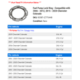 thumbnail image 2 of Fuel Pump Lock Ring - Compatible with 2006 - 2012, 2015 - 2020 Chevy Colorado 2007 2008 2009 2010 2011 2016 2017 2018 2019, 2 of 2
