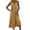 Yellow, variant on IROINNID Below The Knee Dress For Women Solid Color Fashion Spring, Summer And Autumn Casual One-shoulder Dress Sleeveless V-Neck A-Line Dress