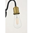 thumbnail image 2 of Serif 1 light brass and black Wall Sconce, 2 of 7
