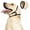 Brown, variant on Noise Cancelling Ear Wrap, Dog No Shake Ear Muffs Noise Protection Firework Thunder Vacuum, Comfortable Quiet Dogs Calming Hoodie, Adjustable for Grooming Bathing & Swimming (Pink, Medium)