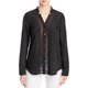 thumbnail image 1 of Camisa con botones de manga larga para mujer Finity, negro, 8, 1 of 1