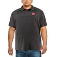 thumbnail image 4 of Men's Colosseum Black Nebraska Huskers Big & Tall Down Swing Polo, 4 of 6