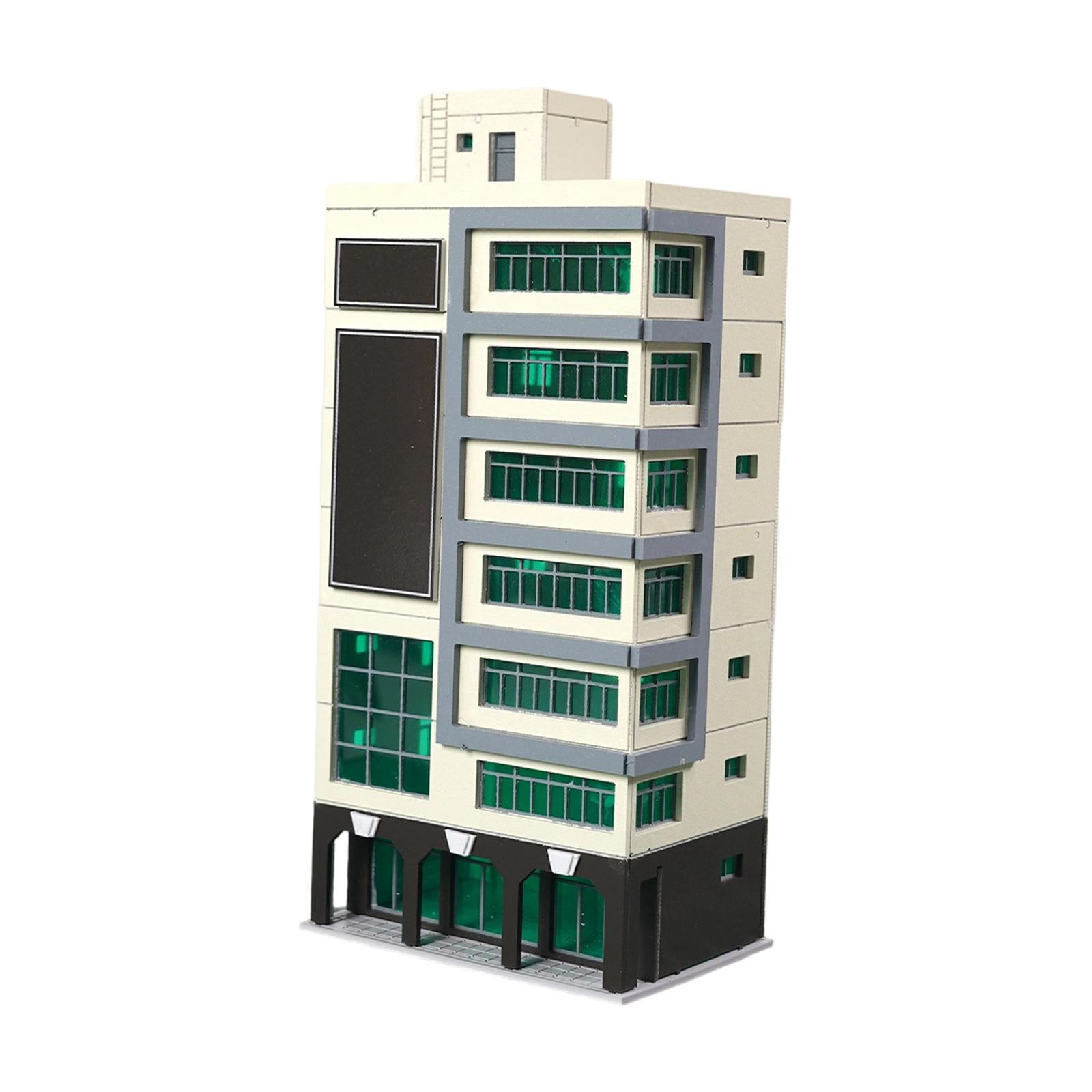 Miniature Building Model Architecture Diorama Plastic Material DIY Assembly Kit for Hobbyists and Collectors