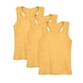 thumbnail image 2 of UACY Girls Tank Tops 3 Pack Cotton Soft Everyday Basics for Little Kids Sleeveless Camisole Undershirts Crew Neck (Yellow, 18-24 Months), 2 of 8