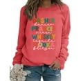 thumbnail image 1 of Huaizzzy Chandail en Molleton d'Hiver pour Femmes Mode Festive Imprimé de Noël Col Rond Haut Chandail en Molleton Confortable pour Femmes Chandail en Molleton Floral Chandail Décontracté Chandails en Molleton Tricotés Ensemble de Survêtements pour Femmes Confortable, 1 of 3