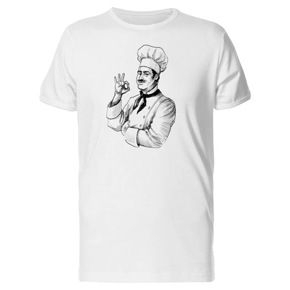Cool Retro Chef Sketch Tee Men's -Image by Shutterstock