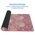 thumbnail image 4 of ZNDUO Large Rubber Mouse Pad Non-slip Desk Mat Baroque Vintage Floral Texture Rubber Desk Pad Mousepad Keyboard Pad for Home Office, 15.8" x 29.5", 4 of 9