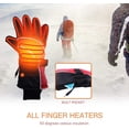 thumbnail image 5 of Electric Heated Gloves Waterproof Winter Gloves Anti-Cold Warm Glove, Rechargeable Motorbike Glove & Bicycle Touch Screen Windproof Cold Handwarmer Sports Climbing Outdoor Hunting Gloves Unisex, 5 of 8