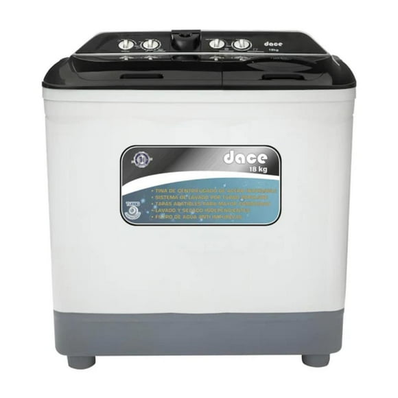 Lavadora Semiautomatica 18 Kg Dace Doble Tina Ls1801s