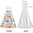 thumbnail image 3 of Coolnut Funny Cartoon Car Blue Red Green Yellow Truck Hanging Hand Towels with Hanging Loop, Hand Towels Soft Thick Dish Cloth Hand Towels for Kitchen Bathroom, with Hanging Loop, 12"x17", 3 of 5