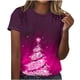 thumbnail image 1 of Camisetas Casuales de las Mujeres Suéter de Manga Corta Impreso Cuello Redondo, Poliéster Ligero para Todas las Estaciones Diario Y Confort de Uso, 1 of 4