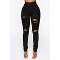 thumbnail image 3 of HLSOHJP New Black Ripped Jeans For Women Fashion High Waist Denim Pencil Pants Stretch Slim Skinny Trousers XS-XL Global Drop Ship, 3 of 6