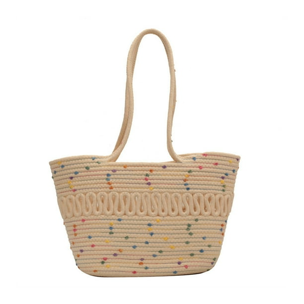 Bolso de mano Práctico Qarigey para damas ecológico beige