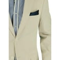thumbnail image 4 of Mens Beige Stripe Trim Fit Blazer DTI DARYA TRADING BB, 4 of 5