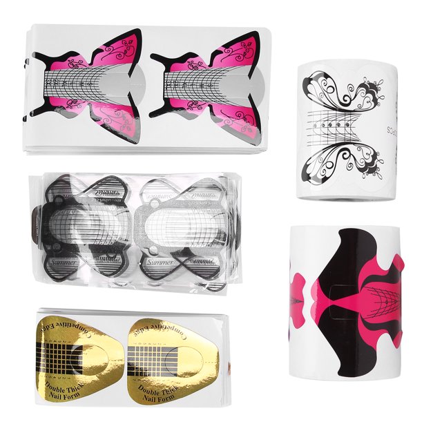 Oubit Nail Art Accessories,500pcs Nail Forms French Nail Decoration Nail Forms Versatile Functionality