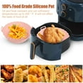 thumbnail image 4 of Hands DIY 2Pcs Air Fryer Silicone Pot Reusable Air Fryer Silicone Basket Heat Resistant Round Silicone Baking Pan Air Fryer Accessories Paper Liners Replacement for Oven Microwave, 4 of 8