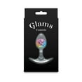 thumbnail image 3 of NS Novelties Cosmic Glams Silicone Glass Anal Plug, Small, Rainbow, 3 of 5