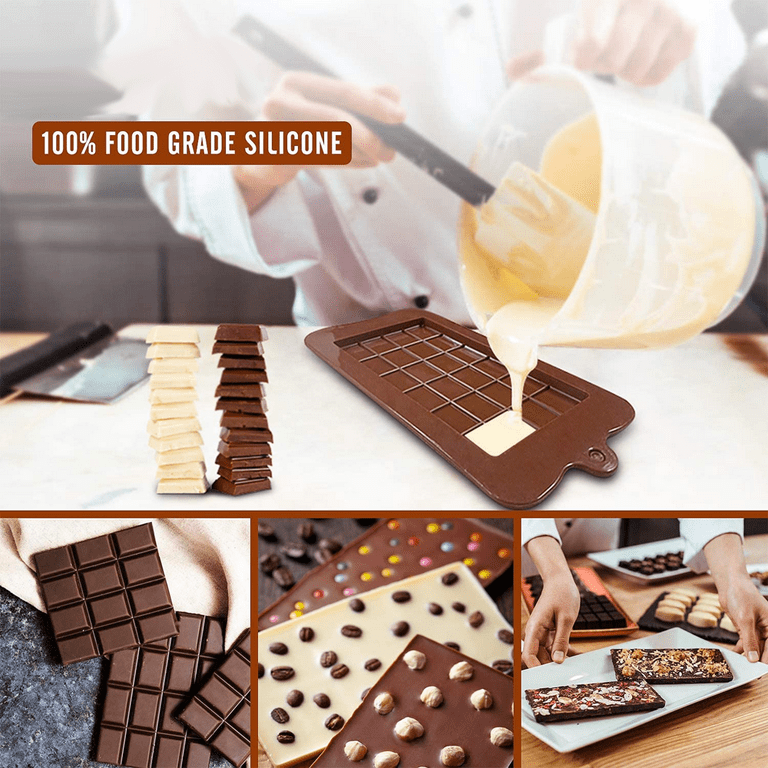 4 Pack Silicone Chocolate Molds Food Grade, Variety Baking Molds Peanut  Butter Cup Mold Non-Stick Candy Molds