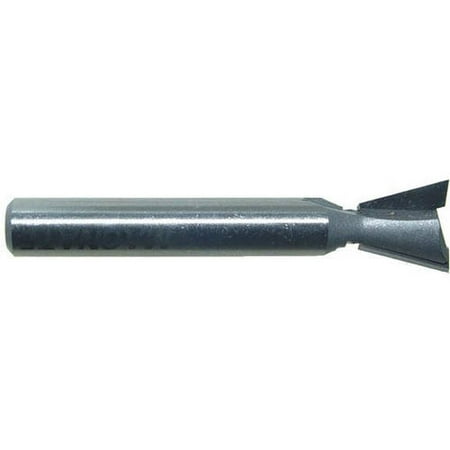 

Magnate 432 Dovetail 2 Flute Carbide Tipped Router Bit — 14 Degree; 1/2 Cutting Diameter; 1/2 Cutting Height; 8mm Shank Diameter; 2-3/8 Overall Length